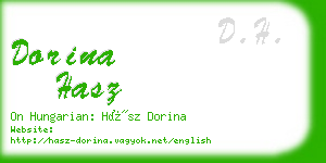 dorina hasz business card